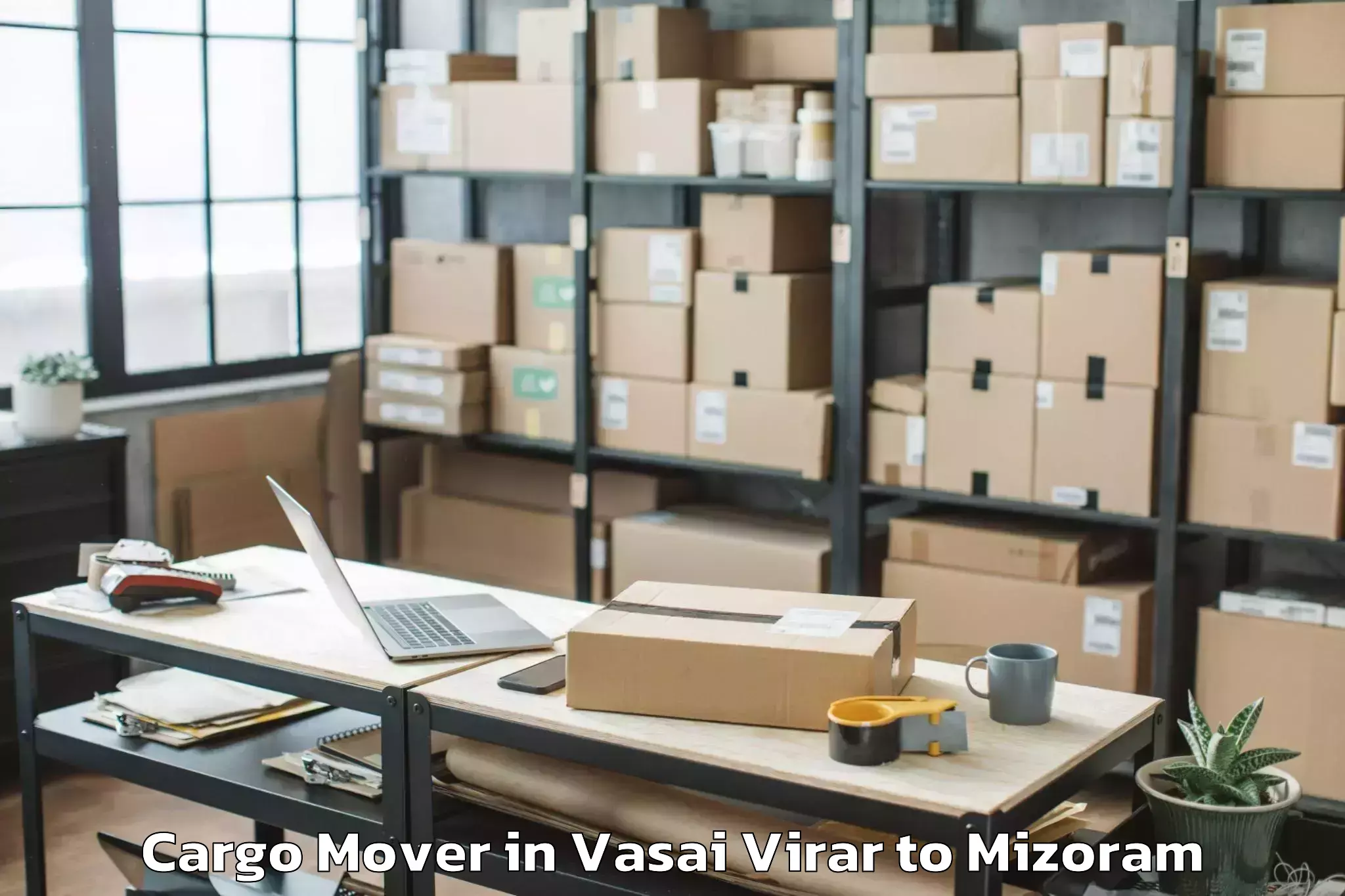 Hassle-Free Vasai Virar to Mizoram University Aizawl Cargo Mover